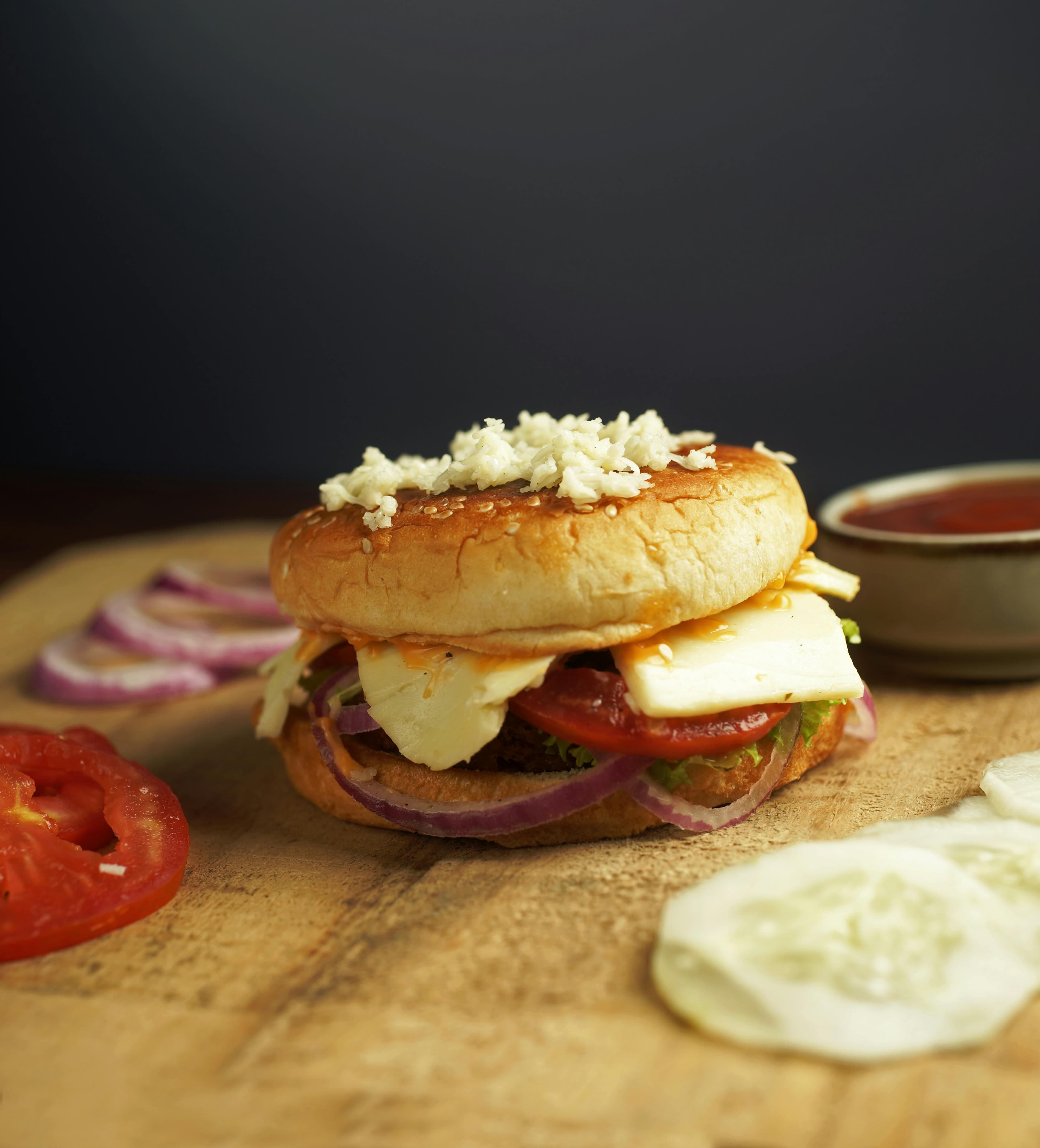 Paneer Tawa Burger